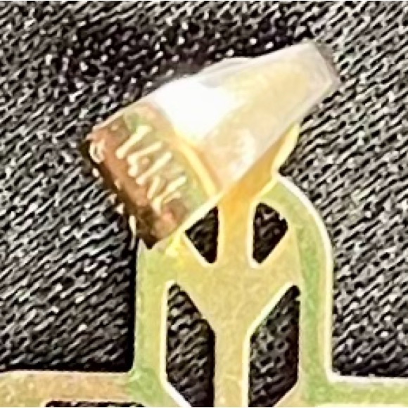 14K 2 Toned Gold Cross Pendant - Picture 5 of 6